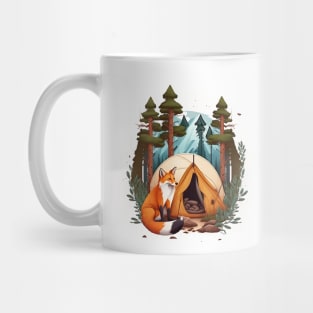 fox at night Mug